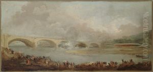 Le decintrement du pont de Neuilly, le 22 septembre 1772