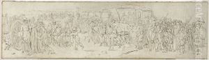 Les coucous sur le quai des Tuileries by Louis-Leopold Boilly