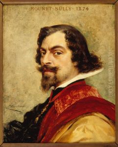 Portrait de Mounet-Sully (Jean-Sully Mounet, 1841-1916, dit), societaire de la Comedie-Francaise