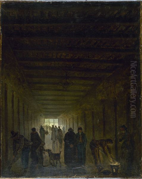 Corridor de la prison Saint-Lazare vers 1794 - view 1