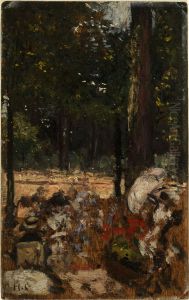 Etude pour le Cercle de l'ile de Puteaux by Henri Gervex
