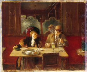 Au cafe, dit l'Absinthe by Jean Beraud