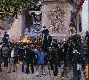 Les funerailles de Victor Hugo, place de l'Etoile (1er juin 1885)