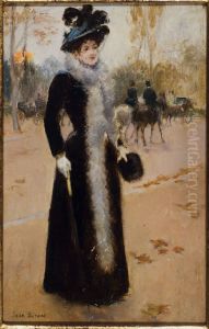 Parisienne au Bois by Jean Beraud