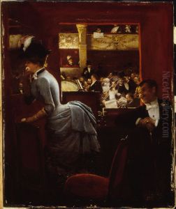 La Baignoire, au theatre des Varietes by Jean Beraud