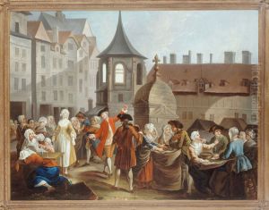 Les Ecosseuses de pois de la Halle by Etienne Jeaurat