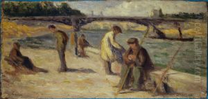 La berge du quai Malaquais by Maximilien Luce