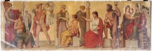 Promethee modelant le premier homme, composition provenant de l'atrium de la maison pompeienne du prince Napoleon