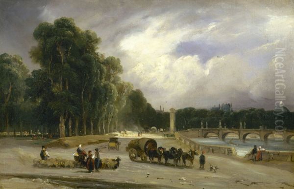 Le Cours-la-Reine, vers 1828 - view 1