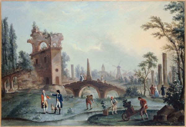 Vue des jardins de Monceau - view 1