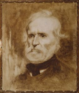 Portrait d'Auguste Blanqui (1805-1881), homme politique by Eugene Carriere