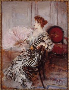 Portrait de Madame Torri, danseuse a l'Opera by Giovanni Boldini