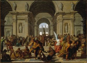 Allegorie : Les peuples du monde rendant hommage a l'Etre supreme