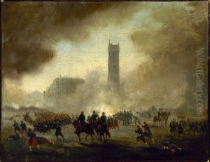 La tour Saint-Jacques, reprise par les troupes versaillaises