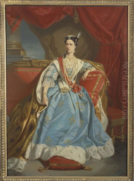 Portrait de Rachel (Elisa Felix, dite), 1821-1858, societaire de la Comedie francaise, dans le role de Catherine I de la "Csarine" de Scribe - view 1