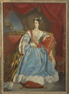 Portrait de Rachel (Elisa Felix, dite), 1821-1858, societaire de la Comedie francaise, dans le role de Catherine I de la "Csarine" de Scribe