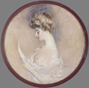 Portrait de Marthe Letellier, nee Fourton by Paul Cesar Helleu