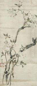 Flowering Cherry Branch by Kita Busei