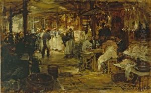 Le marche de la Madeleine by Victor Gilbert