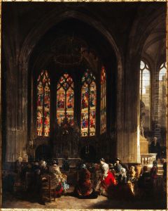 La chapelle de la Vierge a l'eglise Saint-Gervais-Saint-Protais by Prosper Lafaye