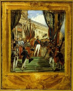Louis-Philippe distribuant les drapeaux a la garde nationale de Paris et de la banlieue, au Champ-de-Mars, le 29 aout 1830 Louis-Philippe distribuant les drapeaux a la garde nationale de Paris et de la banlieue, au Champ-de-Mars, le 29 aout 1830