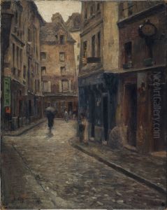 La rue de Lanneau Effet de pluie
