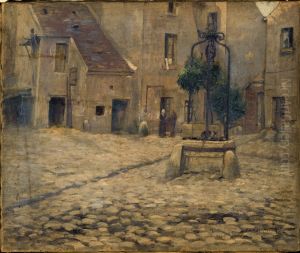 La cour de l'hotel Saint-Adrien, 264, rue Saint-Jacques by Fernand Maillaud