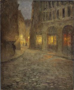 La rue de la Montagne-Sainte-Genevieve by Fernand Maillaud