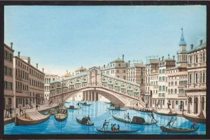Veduta Del Canal Grande Con Il Ponte Rialto by Luigi Busetto