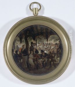 Concert dans un jardin public by Auguste-Xavier Leprince