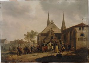 Pillage d'une eglise pendant la revolution by Joseph-Francois Schwebach