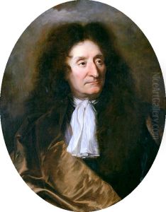Portrait of Jean de la Fontaine by Hyacinthe Rigaud