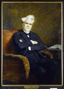 Portrait d'Henri Rochefort (Victor-Henri, marquis de Rochefort-Lucay, dit), homme politique et ecrivain (1831-1913) by Marcel Baschet