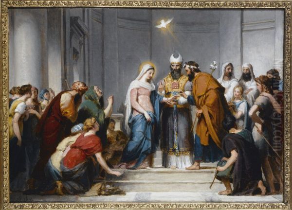 Le Mariage de la Vierge Etude pour la composition de l'eglise Notre-Dame-de-Lorette - view 1