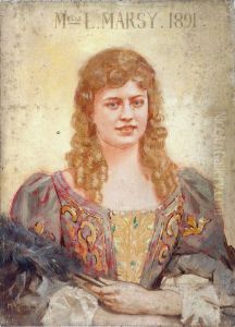 Louise Marsy (1866-1942), societaire de la Comedie-Francaise, en costume de scene