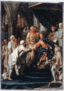 Saint Louis recevant les messagers du Vieux de la Montagne