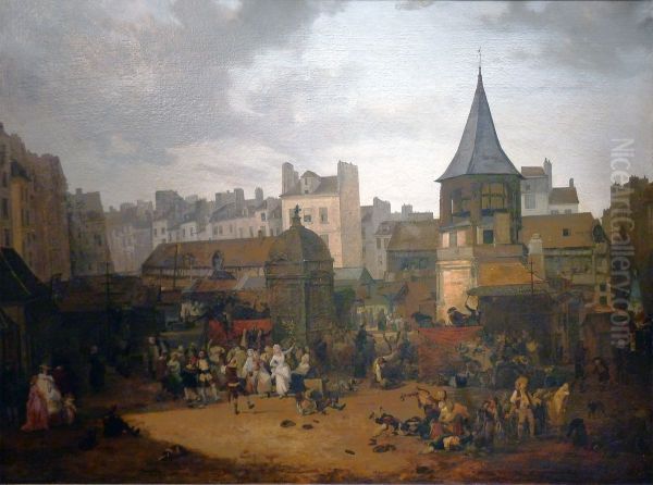 Les Halles en 1782 - view 1