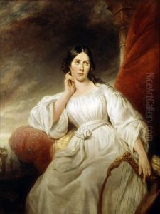 Portrait de Maria Malibran-Garcia (1808-1836), dans le role de Desdemone by Henri Decaisne