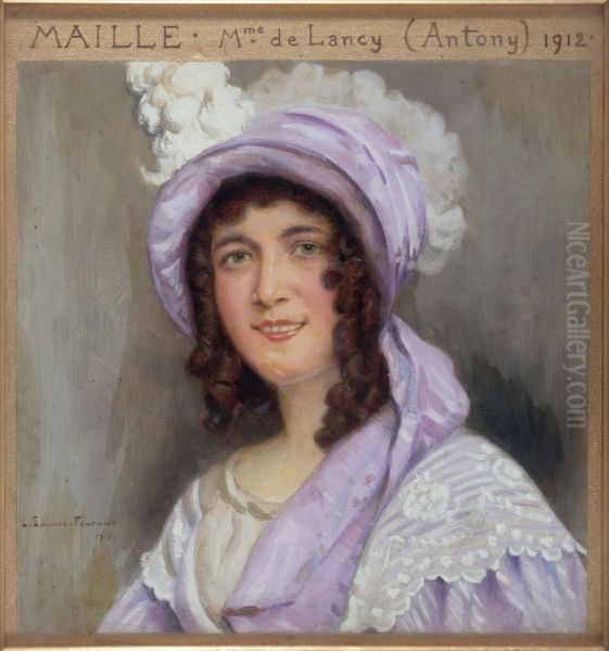 Portrait de Mademoiselle Maille, societaire de la Comedie-Francaise, dans le role de Mme de Lancy dans "Antony" - view 1