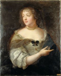 Portrait de Marie de Rabutin-Chantal, marquise de Sevigne (1626-1696), d'apres le portrait de Claude Lefebvre by Basile Lemeunier