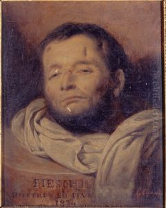 Tete de Giuseppe Fieschi (1790-1836), apres son execution