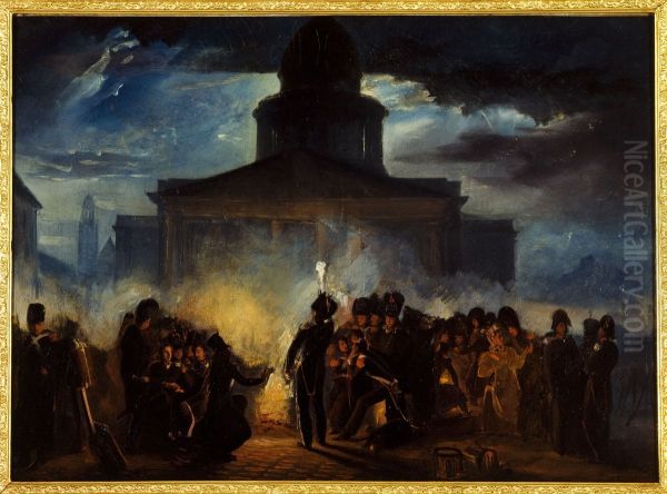 Bivouac place du Pantheon, dans la nuit du 22 au 23 decembre 1830 - view 1