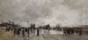 Un coin de Bercy pendant l'inondaton by Francois-Joseph Luigi Loir