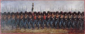 Defile de la gendarmerie de la Seine, en 1857 by Alcide-Joseph Lorentz