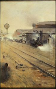 La remise des locomotives aux Batignolles