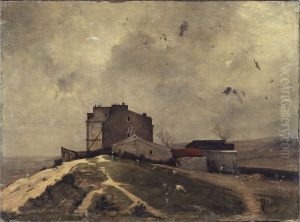 Vue de Montmartre, aux environs du moulin de la Galette by Rene Billotte
