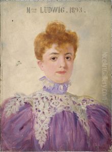 Jeanne Ludwig (1867-1898), societaire de la Comedie-Francaise by Marcel Baschet