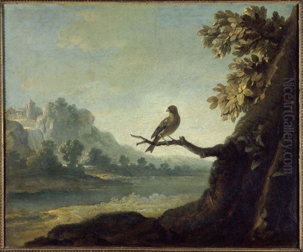 Paysage avec un oiseau - view 1