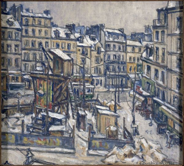 Travaux du metropolitain, a l'angle de la rue du faubourg Saint-Antoine et de la rue de Reuilly - view 1