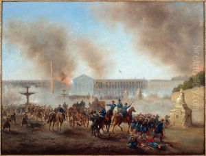 Episode de la Commune, place de la Concorde by Gustave Boulanger